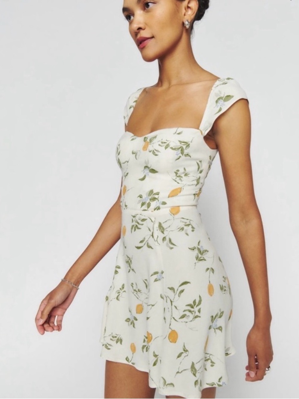 Reformation Tanis Dress Citron